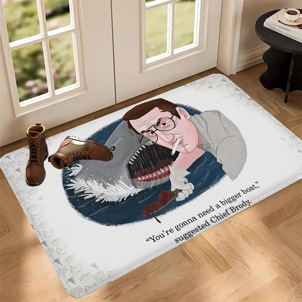 J-JAWS Movie Kitchen Mat Cheaper Anti-slip Modern Living Room Balcony Printed Modern Home Decor