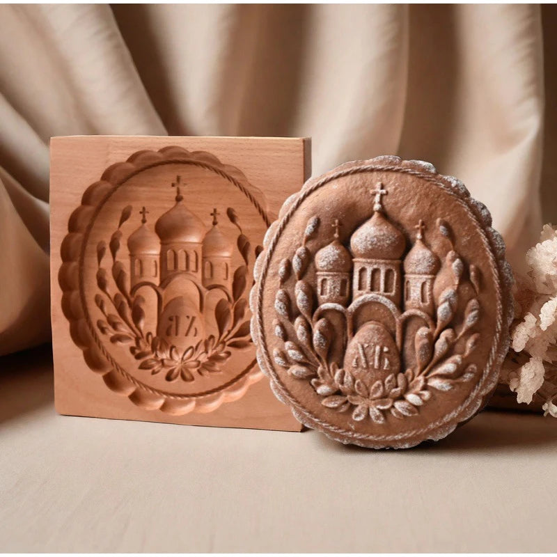 3D Cookie Baking Molds Wooden Gingerbread Mold Press Pumpkin Embossing Tools for Cake Decor DIY Kitchen Gadgets Cookies Moulds