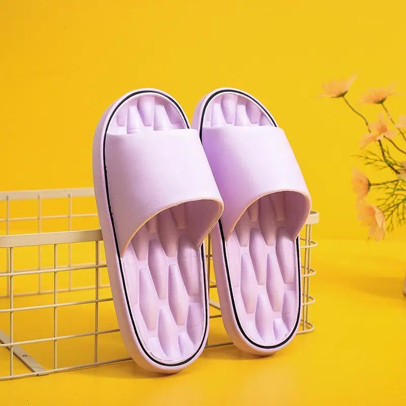 Fashionable Super Light Women's Slippers Anti-Slip EVA Elastic Shoes Colorful Sneakers In Door Bathroom Flip Flops
