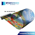 P6 P8 P10 Flexible Transparent Film Screen Self-Adhesive LED Display for Glass Window