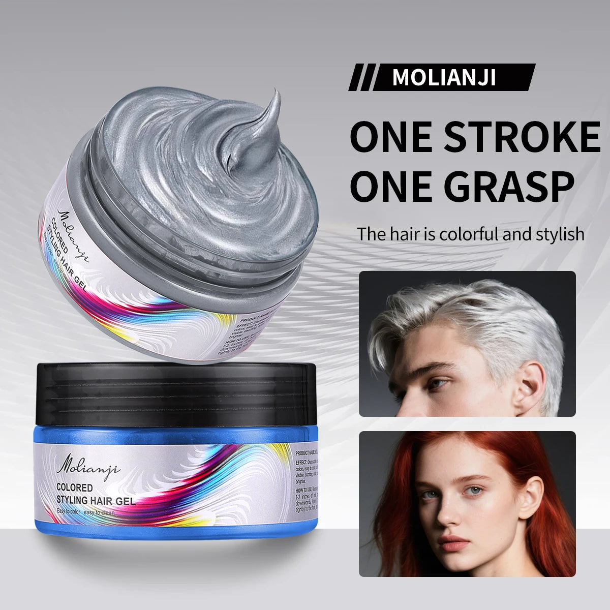 Disposable Hair Dye, Easy to Color, Easy to Clean, Instant Coloring, Creating colorful and Fashionable Hairstyles