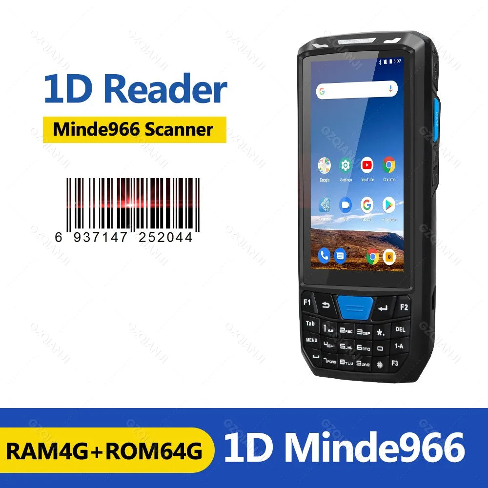 PDA Android Handheld Terminal Honeywell Barcode Scanner 1D 2D QR Portable Data Collector Terminal Device with WIFI 4G NFC