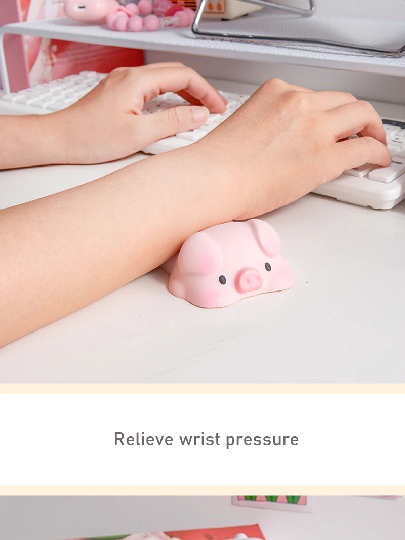 Cute Mouse Pad Keyboard Mouse Wrist Rest Support Girl Soft Computer Laptop Desk Mat Typing Protection Wrist Ergonomics Kawaii