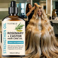 YUITIKUE Strengthening Hair Oil - Rosemary + Castor Blend | Refreshing, Non-Greasy Care for All Hair Textures