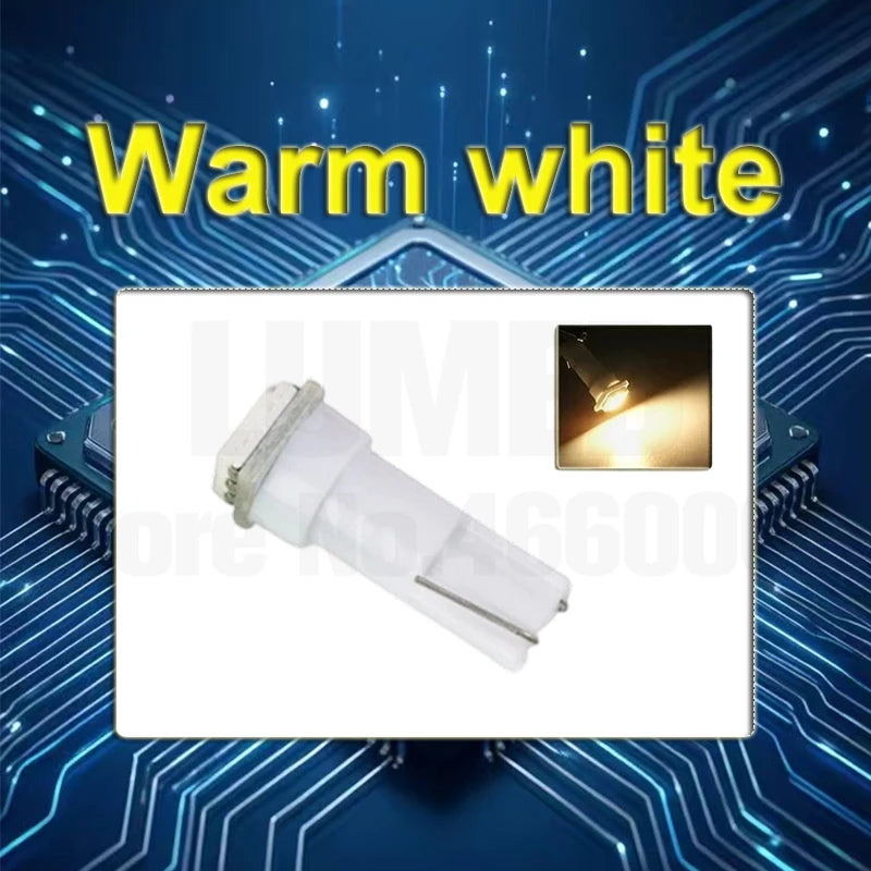 10pcs T3 T4.2 T4.7 T5 LED Car light Bulb Luces LED Para 1 LEDs 2835 5050 SMD Auto Interior Side light