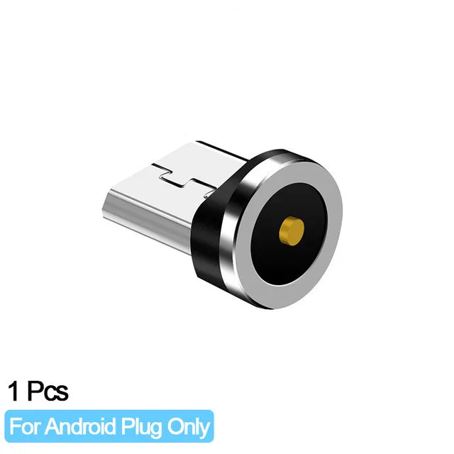 2022 New Round Magnetic Cable plug Type C Micro USB C Plugs Fast Charging Phone Microusb Type-C Magnet Charger Plug