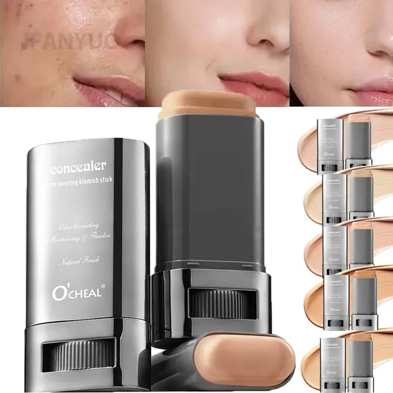 Matte Foundation Cream Stick Boosted Skin Tint Silky Texture Moisturizing Lasting Coverage Concealer Base Even Skin Tone Makeup