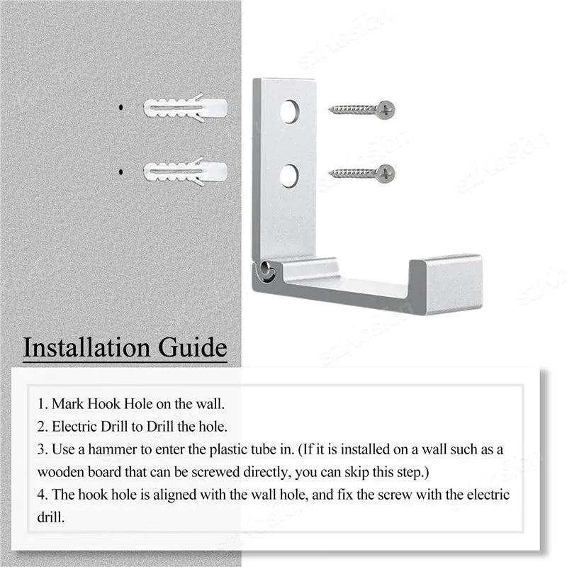Folding Wall Hook Hidden Robe Towel Coat Hook Aluminum Alloy Hook for Home Kitchen Bathroom Black Sliver Towel Hanger