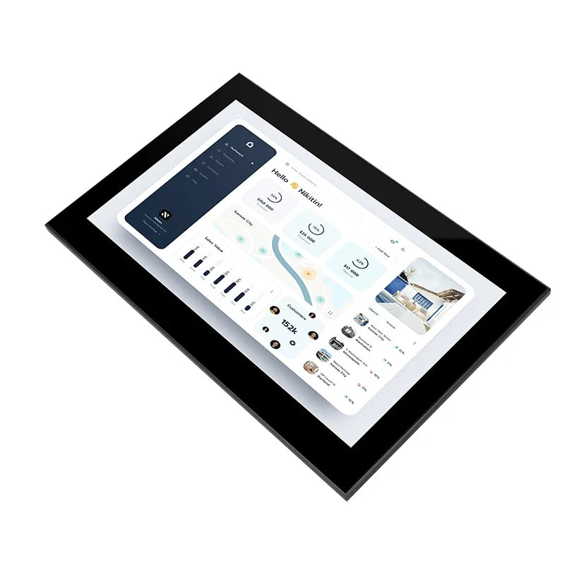 2025 Bigger Size 14 Inch Aluminum case Home Automation Smart Security in Wall Control Panel Pc