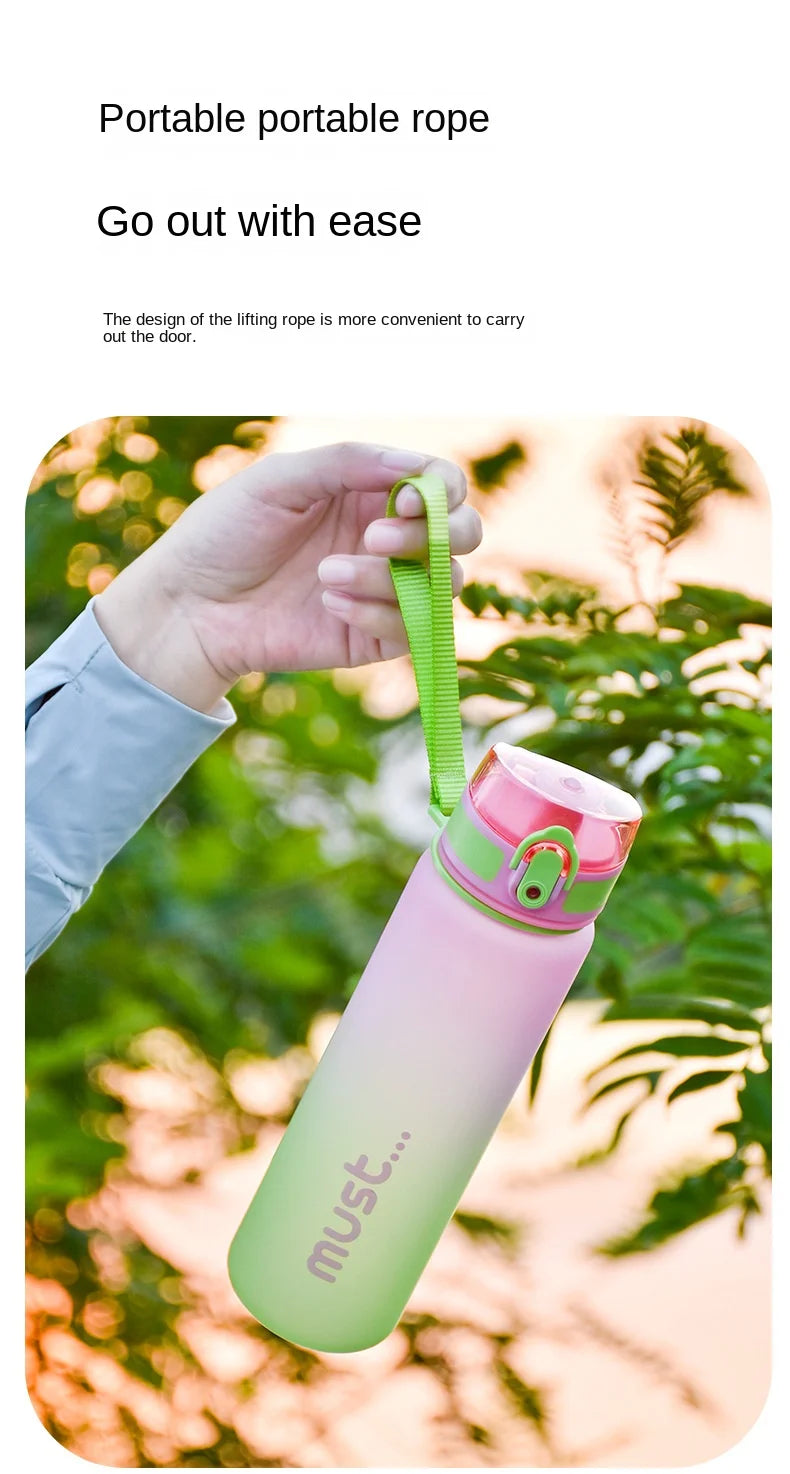 500ml 650ml Sports Water Bottle BPA Free High Capacity Plastic Fitness Portable Durable Camping Hiking Outdoor Sports Bottle