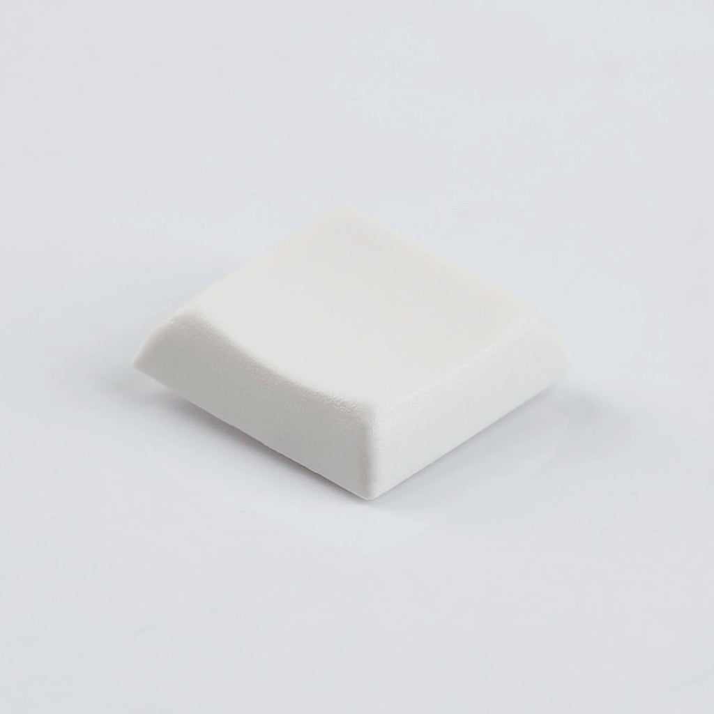 YMDK Square Round 1u Low Profile Blank Black White Keycaps PBT Material DIY for 1350 Switches Mechanical Keyboard
