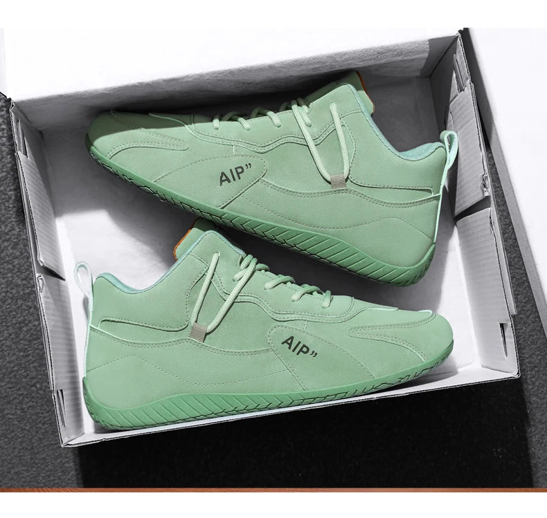 Casual Sport Shoes for Men Retro Leather Surface Soft Bottom Versatile Leisure Board Shoes Autumn Trend Brand Agan Men's Foot...