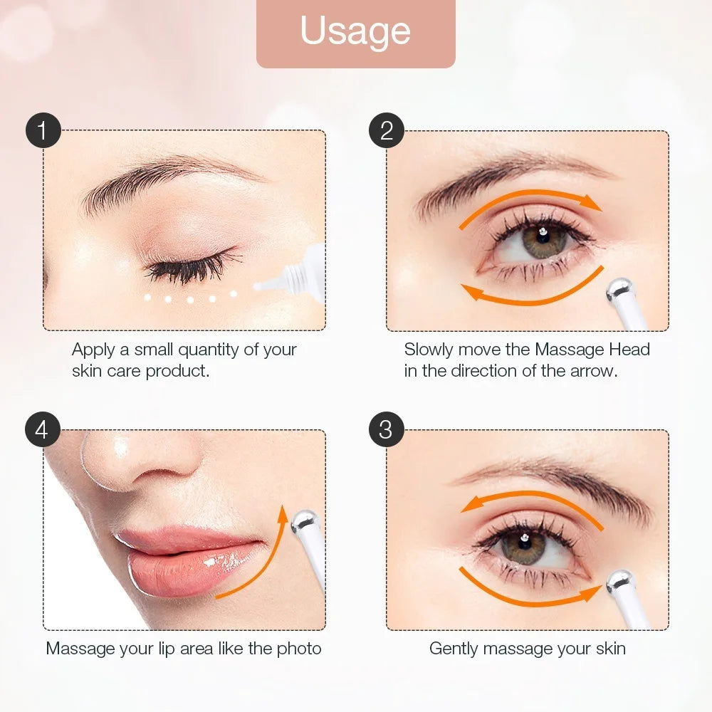 Eye Care Electric Eye Massager Relaxation Beauty Tool Anti Aging Wrinkle Eye Dark Circle Patch Relief Importing Eyes Care Device