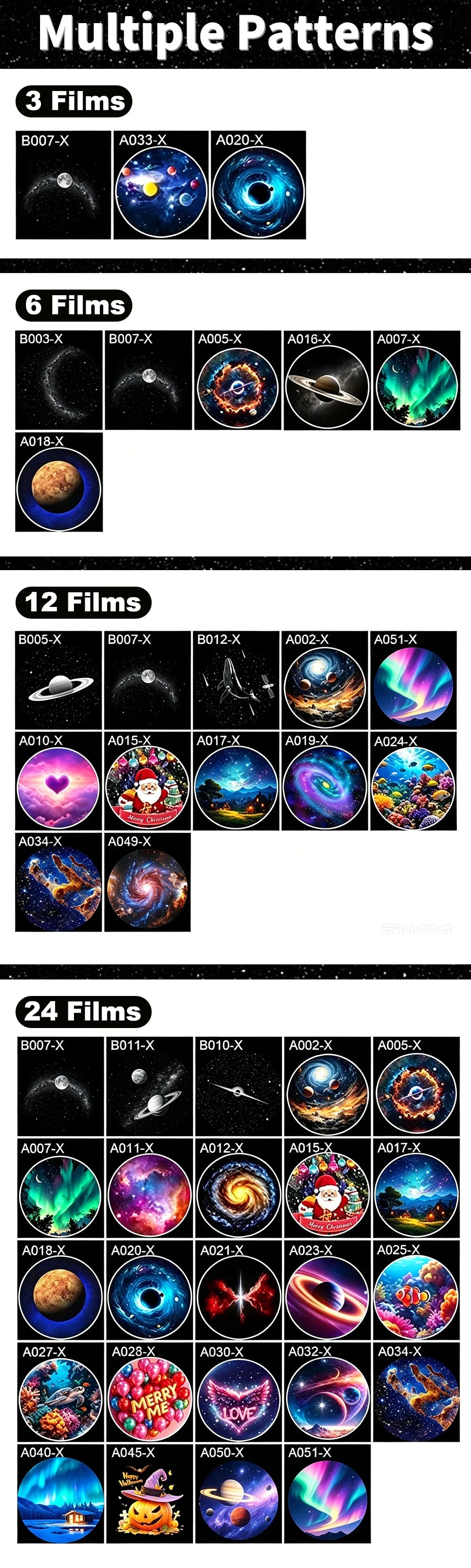 USB For Car Interior& Home Decor Roof Star Galaxy Projection Ambient Lighting 360° Adjustable Starry Sky Ambient Projector Light