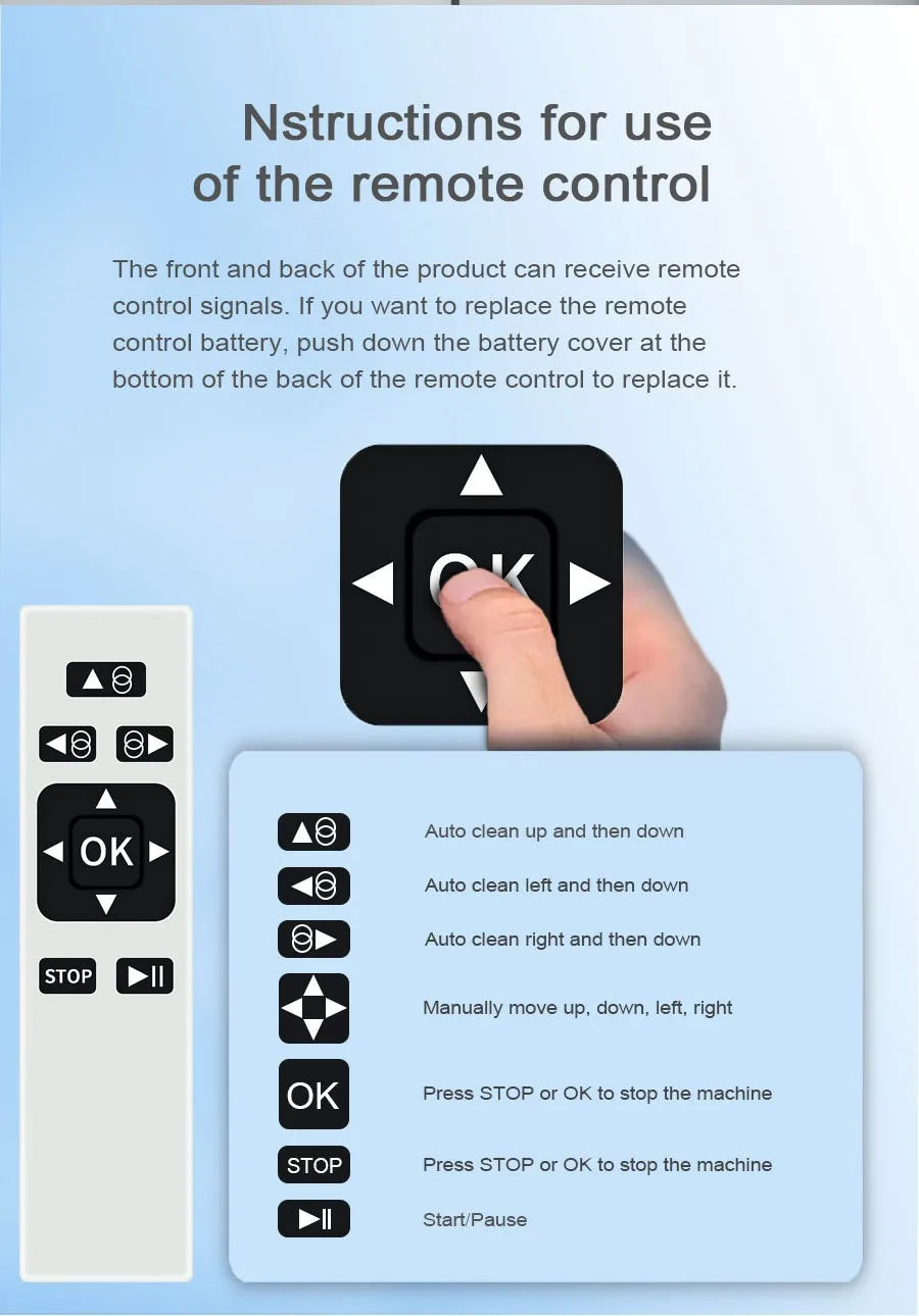 Automatic Window Cleaner Robot One Touch Start Intelligent Obstacle Avoidance Window Washing Machine for High-Rise Glass Windows