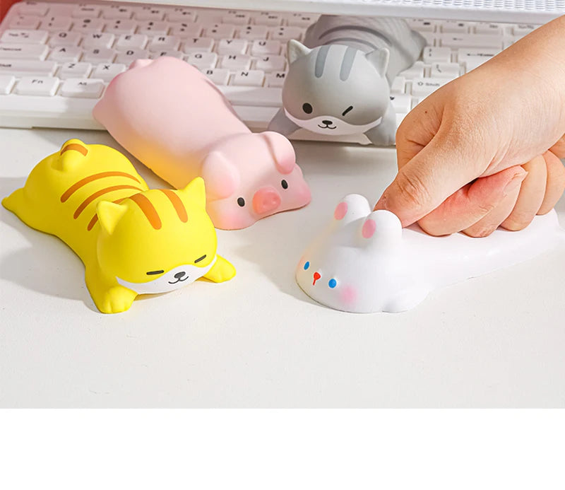 Cute Mouse Pad Keyboard Mouse Wrist Rest Support Girl Soft Computer Laptop Desk Mat Typing Protection Wrist Ergonomics Kawaii