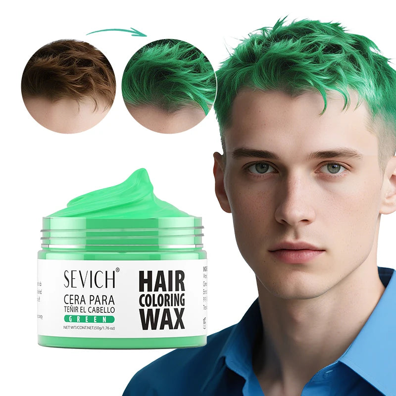 SEVICH 13 Colors Fashion One-Time Hair Color Wax Styling Temporary Dye Cream Gel Diy Mud Pomade For Beards Eyebrow Easy To Wash