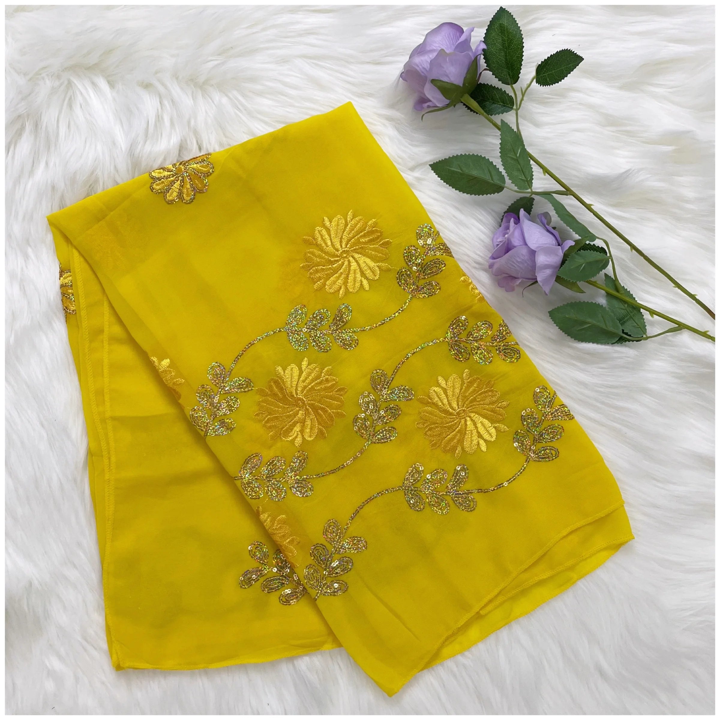 2023 Latest African Spring Women Scarf Chiffon Sequin Embroidered Ramadan Hijab Shawl Fashionable Casual Diamond  Headscarf