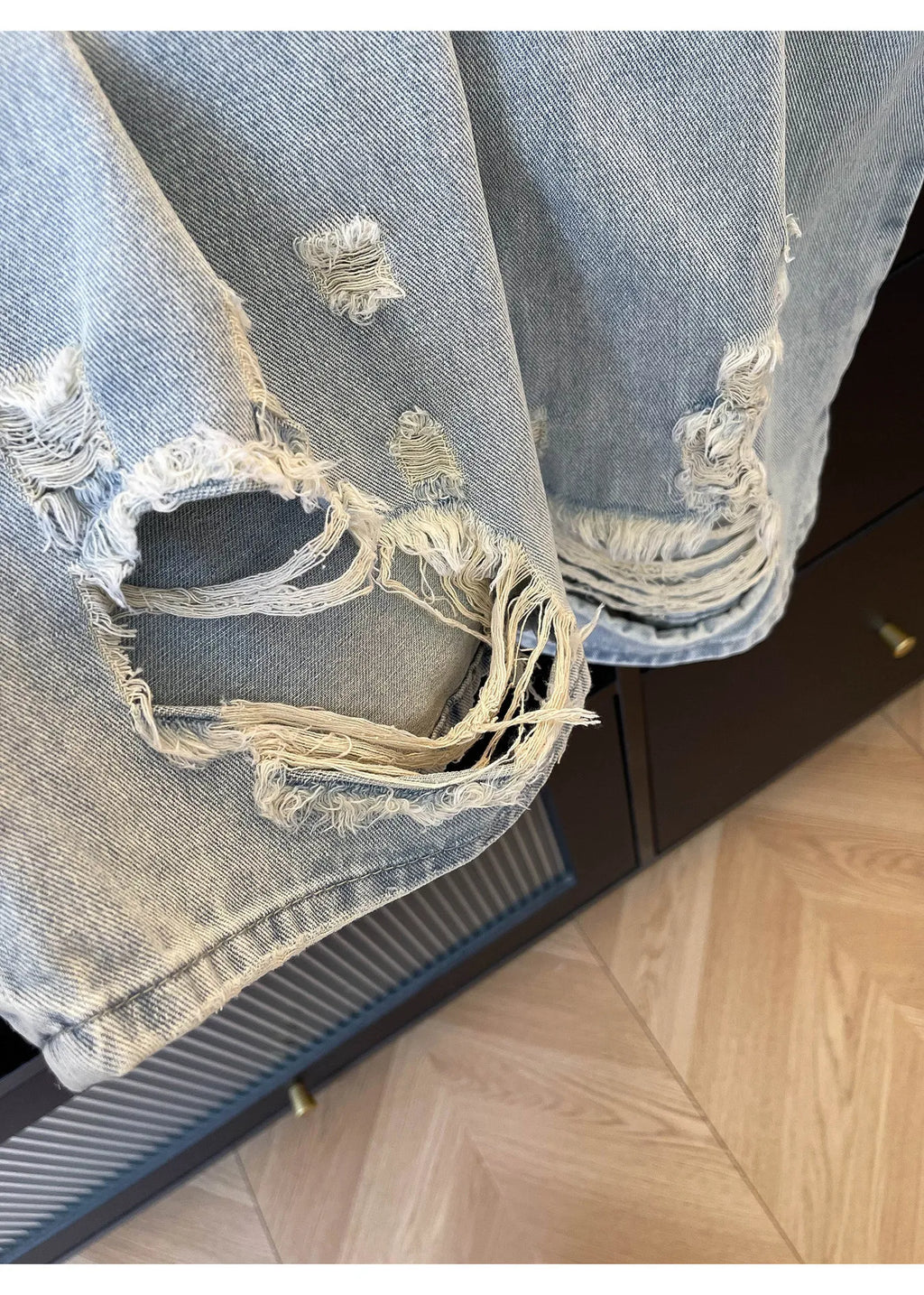 Women's High Waist Ripped Boyfriend Jeans Distressed Loose Fit Denim Pants Casual Streetwear Fashion Trousers