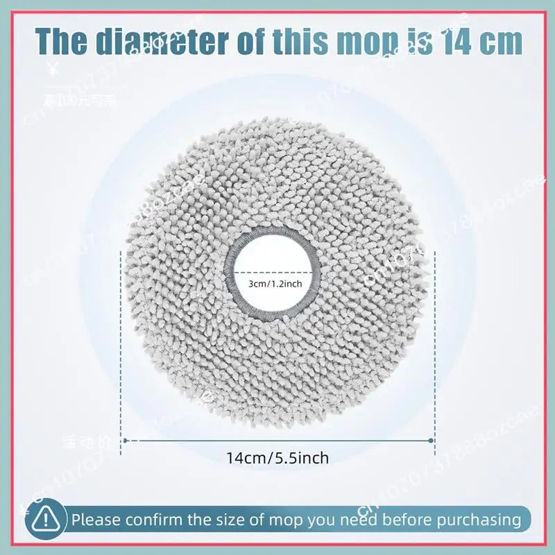 A26P Wipes For Ecovacs Deebot T30 Pro Omni, T30S Pro, X5, X2,T50 Omni, T50 Pro,Robot Vacuum Cleaner,Reusable Replacement Mop