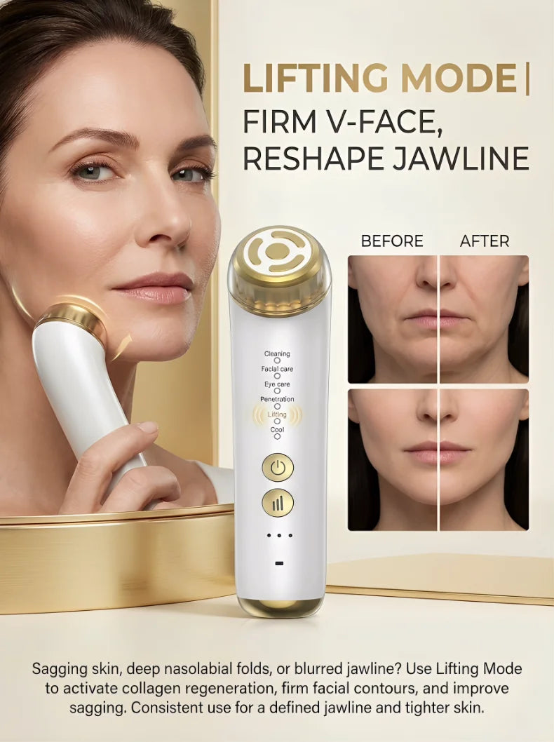 3 Gears Face Lifting Device Face Massager Eye Beauty Instrument Home Use EMS Microcurrent Facial Toning Device