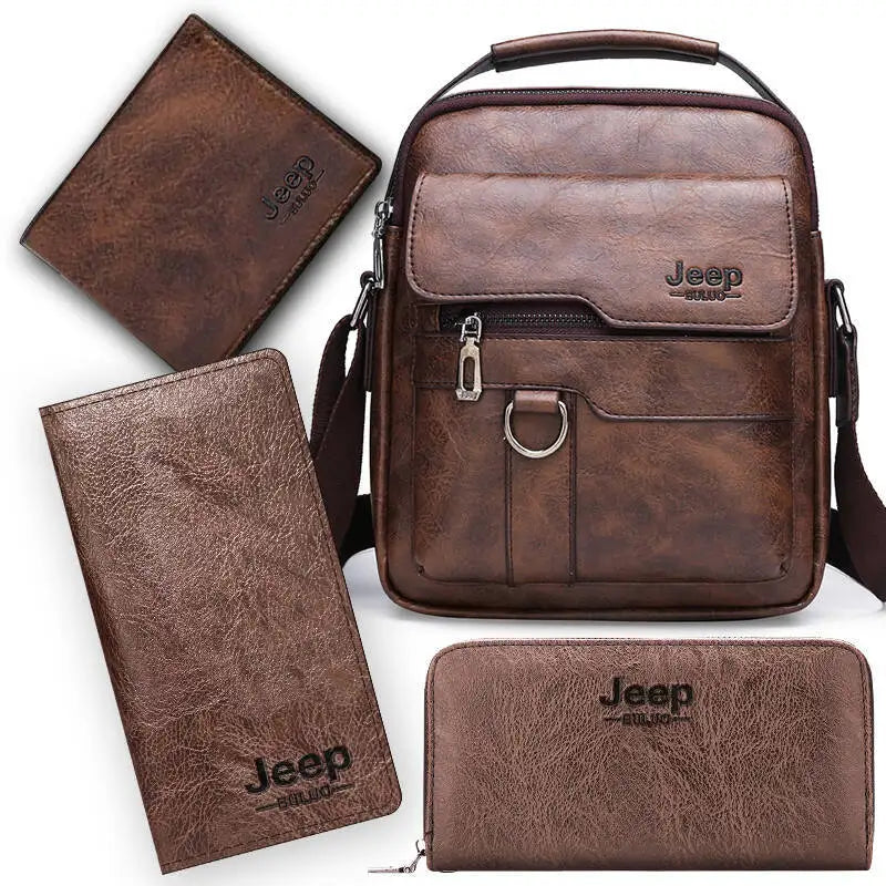 Men's Shoulder Bag, Business Commuting Men's Bag, Crossbody Bag, Soft Leather Hanging Bag, Large Capacity Small Backpack