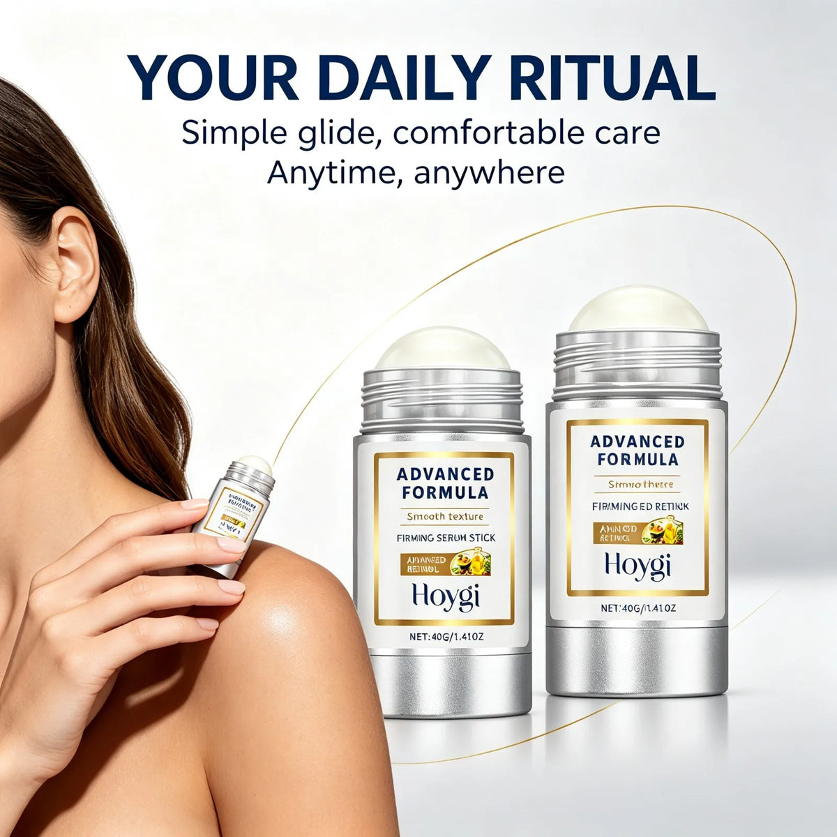 Retinol Facial Firming Serum Stick 40g Hyaluronic Acid Niacinamide  Wrinkle Balm for Fine Lines Deep Hydration Skin Care
