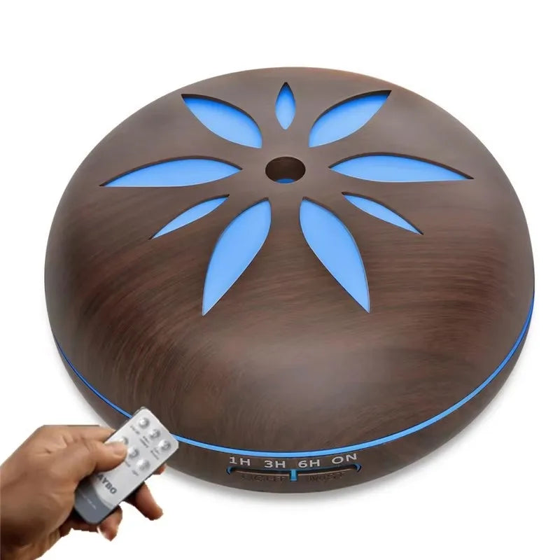 Aroma Diffuser Air Humidifier, Quiet 5-in-1 Premium Humidifier, Home Fragrance Aroma Diffuser with 7 LED Color Changing Light