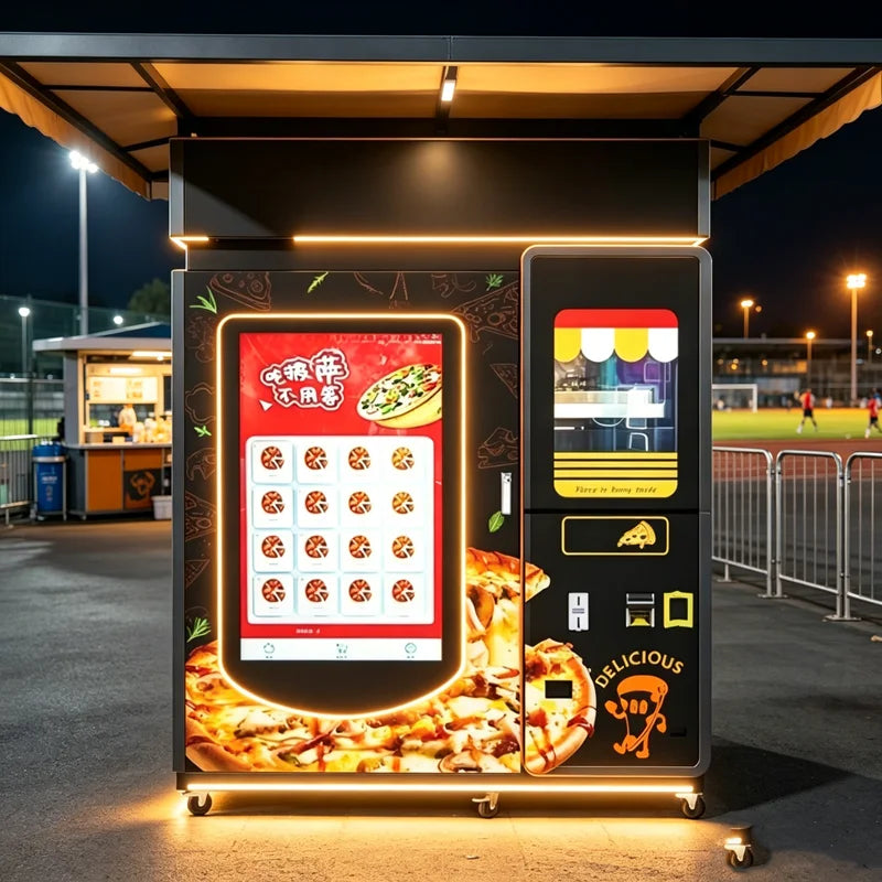 Pizza Vending Machine Supplier Pizza Dispenser Distributeur Automatique Outdoor Pizza Vending Machine for Sale Customized