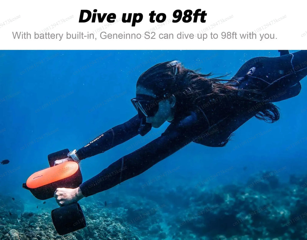 GENEINNO S2 Dual Motor Underwater Scooter | Smart APP Supported Sea Scooter for Scuba, Free Diving, Snorkeling&Swimming for Kids