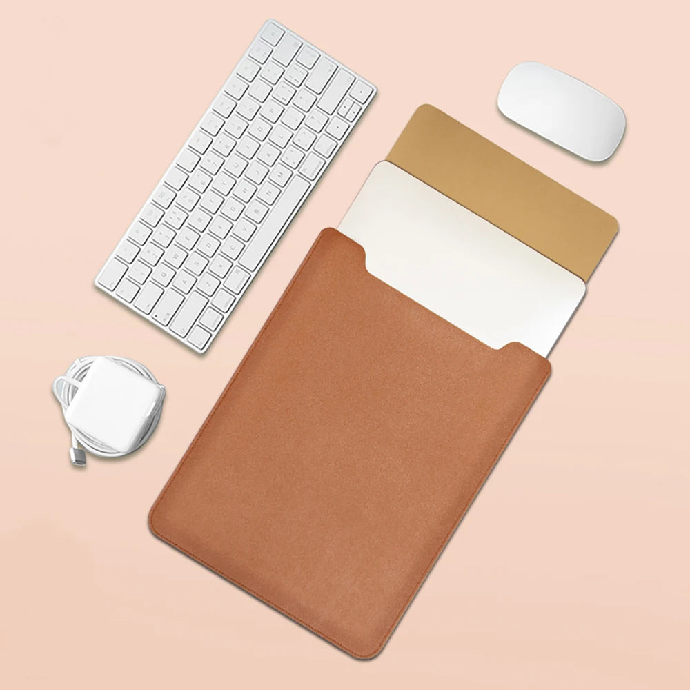 Laptop Bag, 13/13.3/14/15/15.4/15.6/16 Inch, Notebook Computer Mouse Pad, Pu Leather Bladder Bag, Computer Bag Accessories