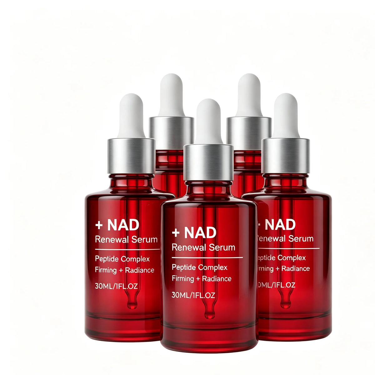 2Pcs  NAD+ Facial Firming&Reversing Serum for Face and Neck, Korean NAD Renewal Serum, Collagen Extract & Peptides Facial Serum, Anti-aging Reduces Wrinkles & Fine Lines, Looking Radiant Skin