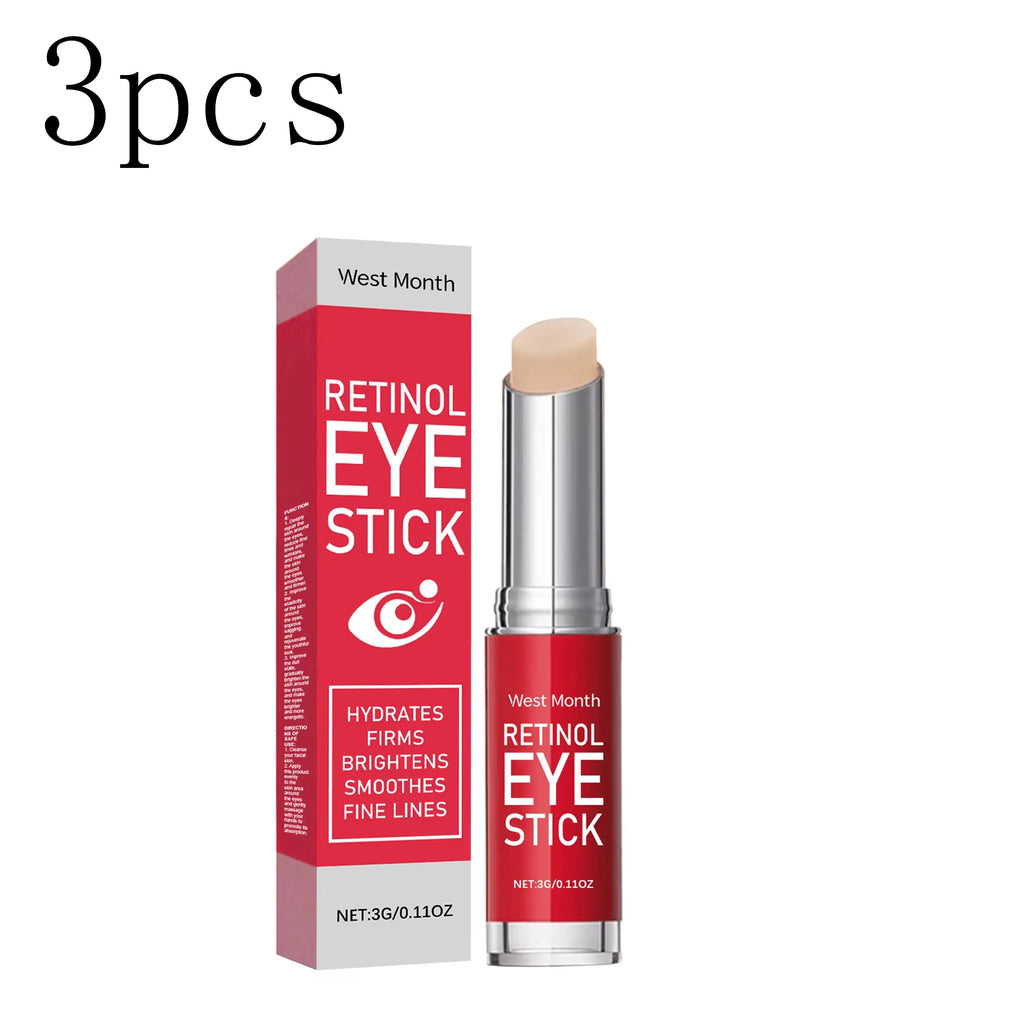 Retinol Eye Cream Stick - Firms and Elasticizes Skin, Moisturizes and Massages to Care for the Eye Area