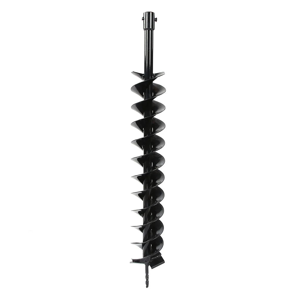 Earth Auger Drill Bit Farm Planting Seeding Hole Digger 100x800mm Dual Blade Garden Auger Planting Auger Hole Digger Drill Bit