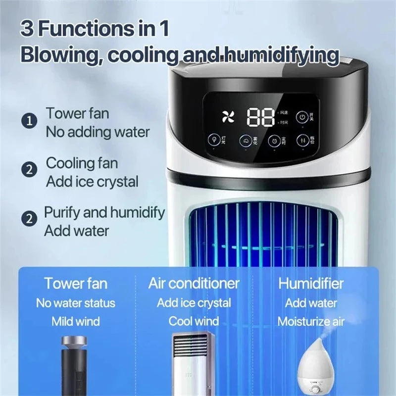 USB Portable Mini Air Conditioner Water Cooling Air Cooler Fan For Home Office