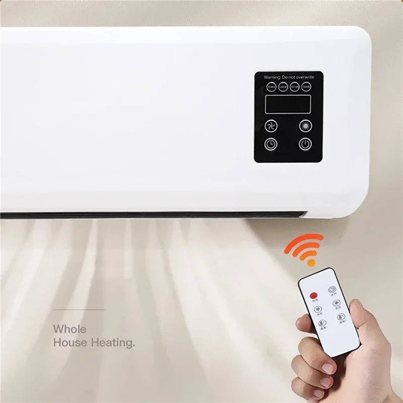 Portable Wall-Mounted Split Air Conditioner Dual-Purpose Heating And Cooling Air Conditioner with Remote Control for Apartment