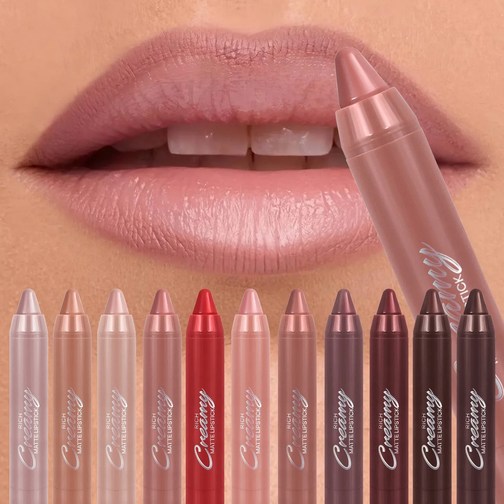 1 Pc Matte Lip Liner and Lipstick Pen, Smooth To Apply, Waterproof Long-lasting Non-sticky, Perfect Festival Gifts, Daily Makeup