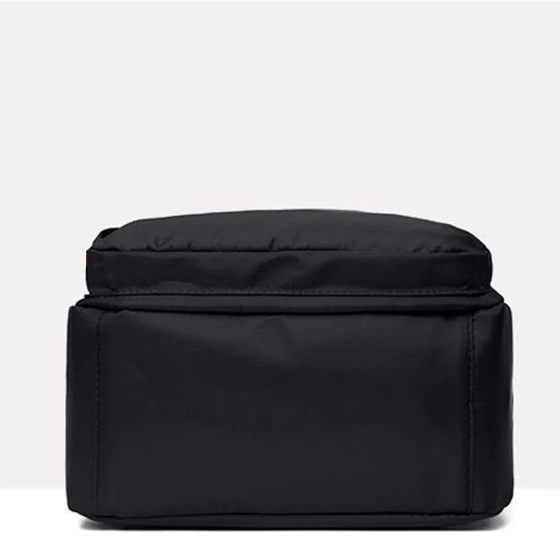 Chic Minimalist Motorbike Backpack Soft Nylon Fabric, Compact Fashion Rucksack for Outdoor Leisure Weekend Short Trips