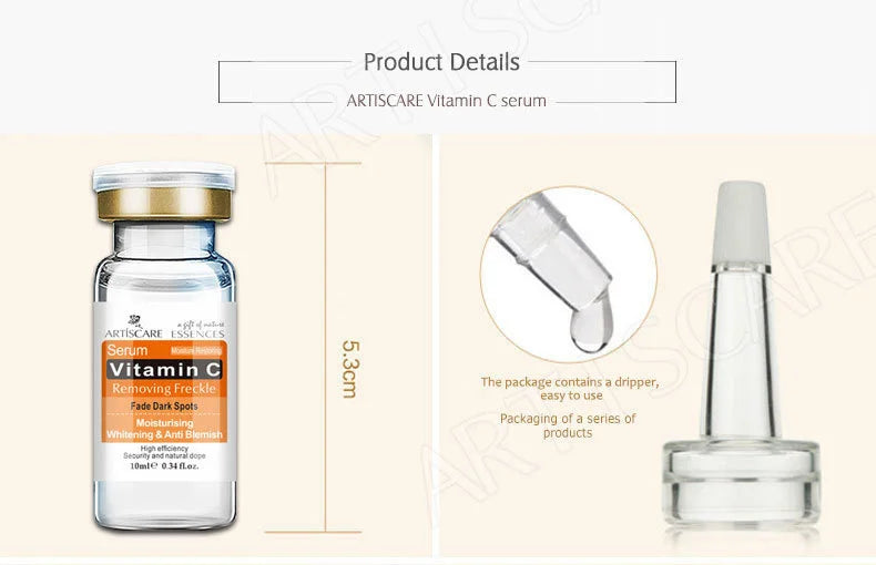 ARTISCARE Serum for Face 8pcs/Lot Hyaluron Acid Moisturizing Vitamain C Facial Essence Six Peptide Q10 EGF Skin Care