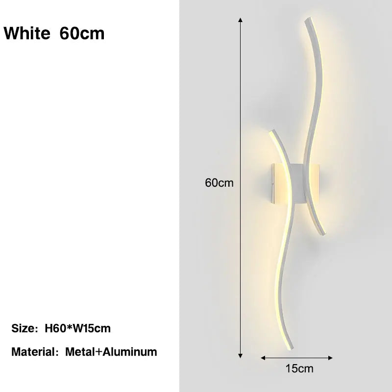 Indoor LED Wall Lamps for Bedside Bedroom Aluminum Nordic LED Wall Lights Wall Sconce Lighting Fixtures for Foyer Kitchen