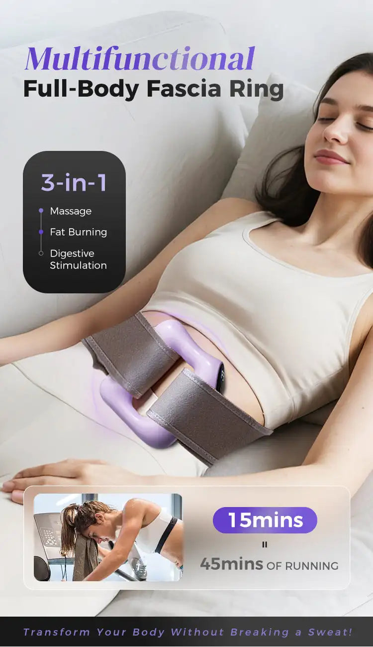 Fat slinger fascia ring slimming belly legs multifunctional exercise whole body fat burning shaping massage belt back massager