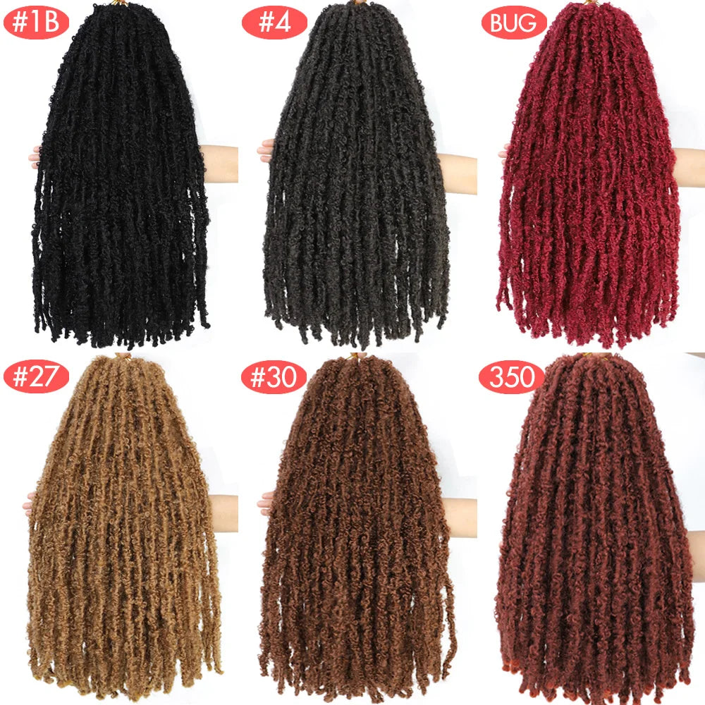 Butterfly Faux Locs Crochet Hair Super Long Prelooped Distressed Locs Soft Locs Crochet Hair For Black Women Crochet Braids Hair