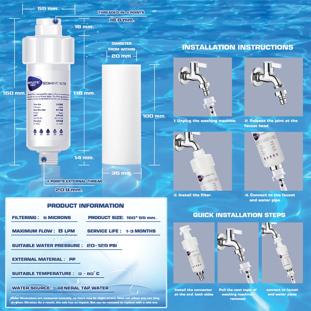Shower Head Filter,Water Softener, Soft& Improve Hair/ Skin Chlorine Removal,Bathroom Accessories