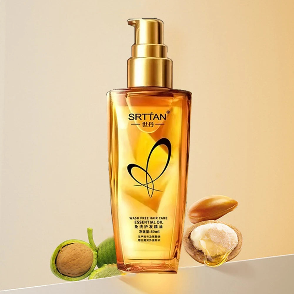 No Wash Hair Care Essential Oil, Soft Hair Care, No Wash Non Greasy, Hair Oil, Suitable for All Hair Types