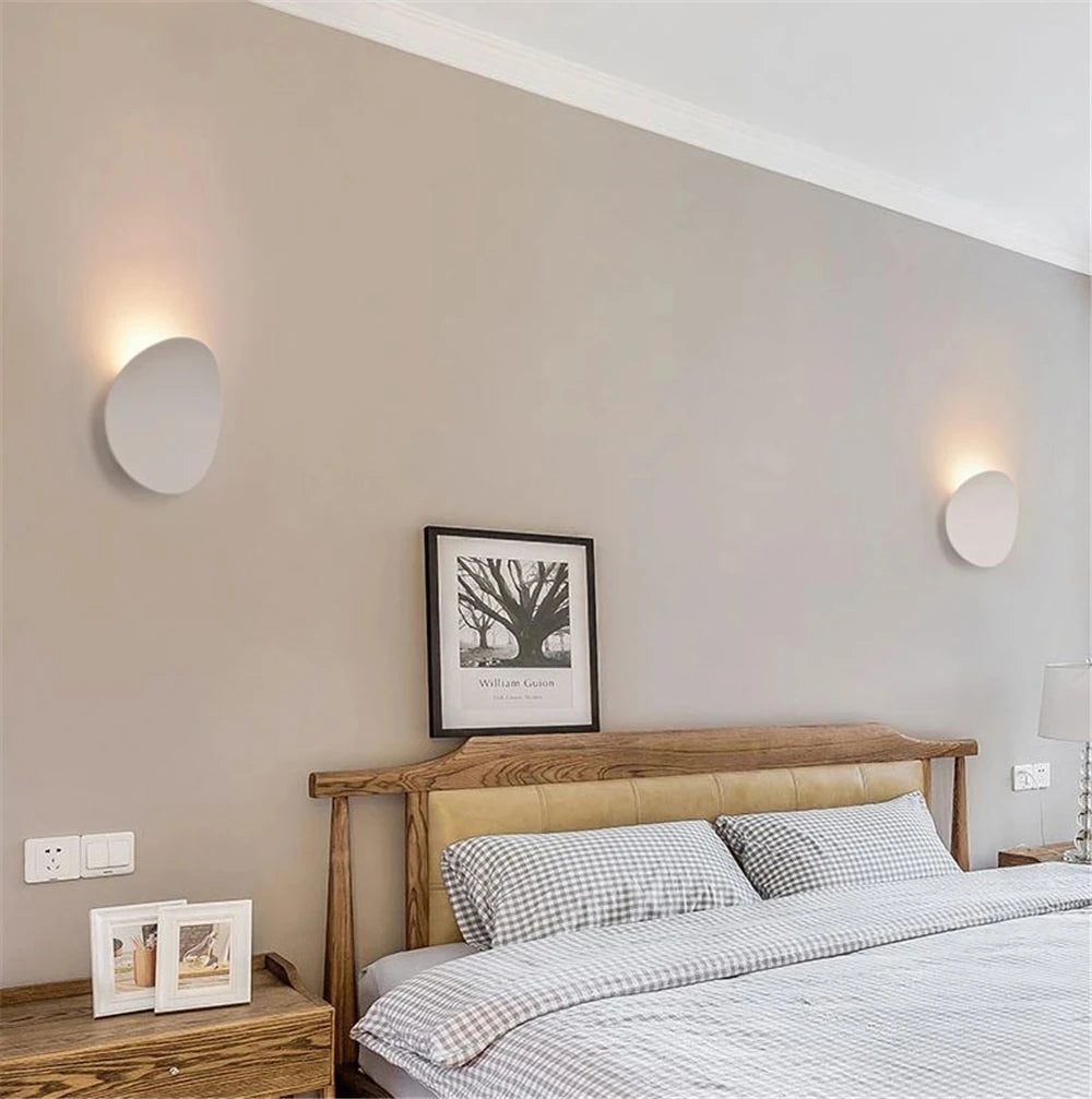 7W LED Indoor Wall Lamp Modern Simple Aluminum Home Lighting Sconce Bedroom Bedside Lamp Aisle Corridor Decorative Wall Light