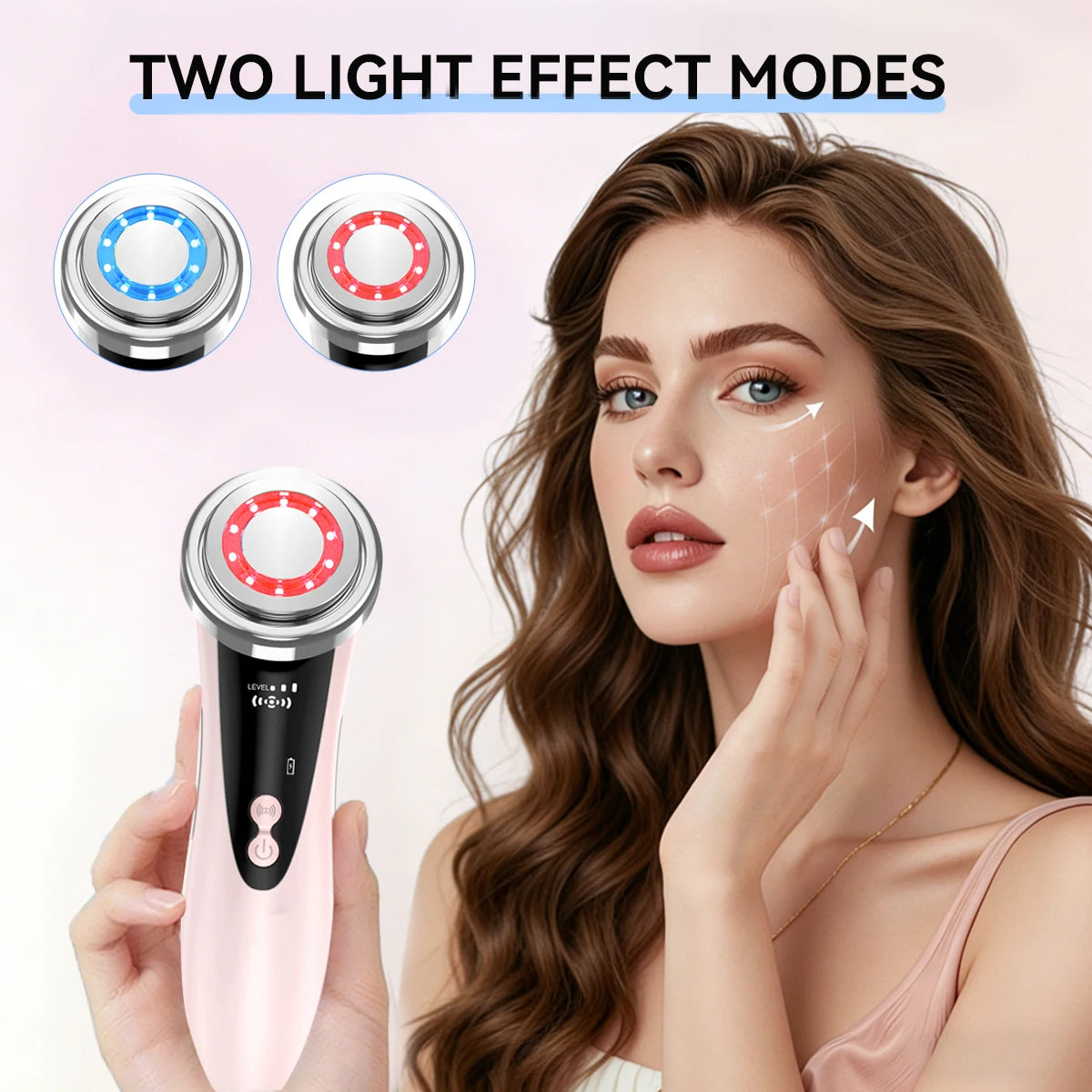 EMS Microcurrent Facial Beauty Device Electric Facial Massager Portable Skincare Tool for Daily Facial Tightening Care