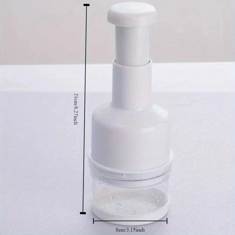 Convenient Manual Food Chopper: Effortlessly Dice Vegetables Like Onions, Garlic, and Herbs for Your Kitchen Recipes