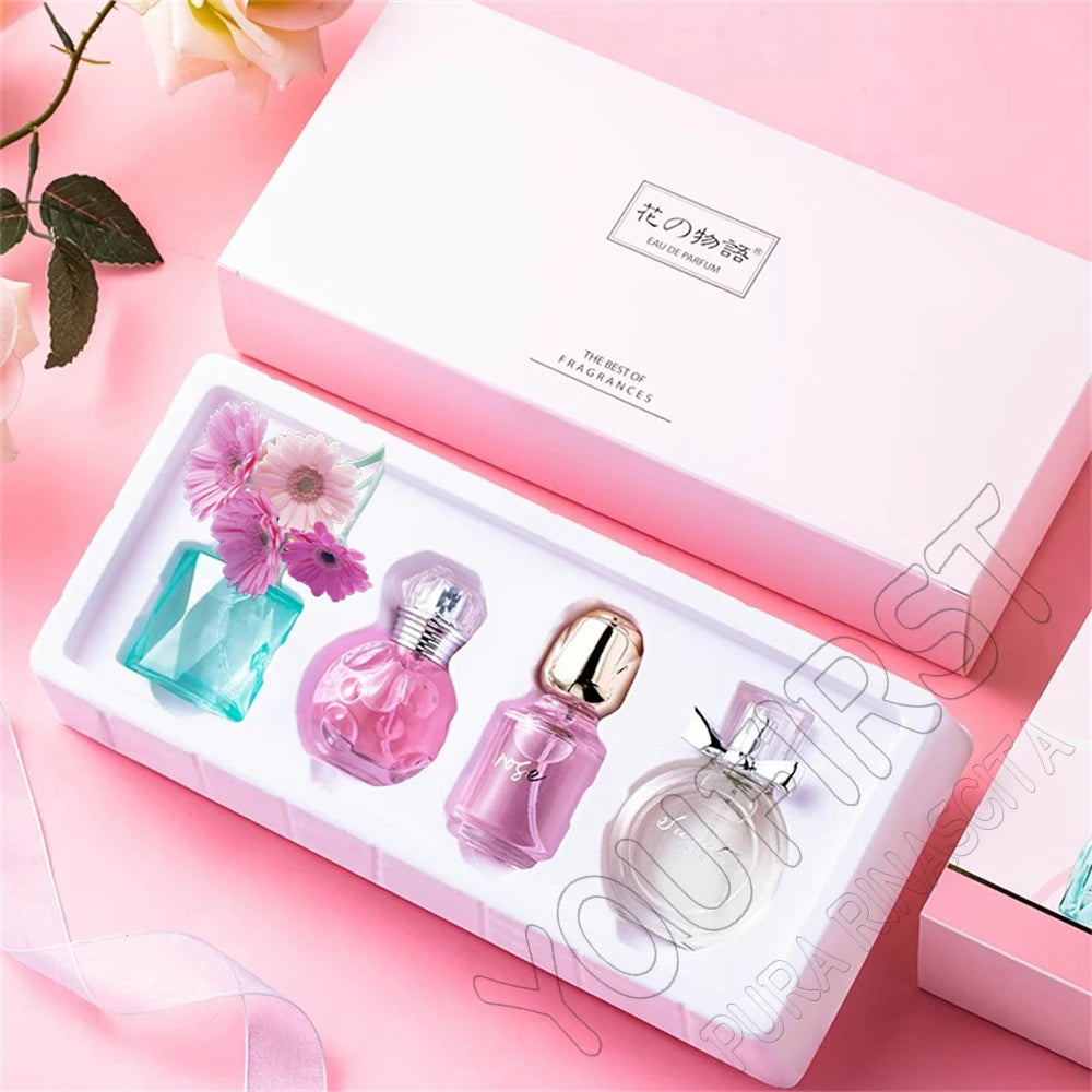 Original Brand Perfume Women Eau De Parfum Femme 100ml Importados Perfumes And Colognes Floral Scent Spray Gift Box 4Pcs Set