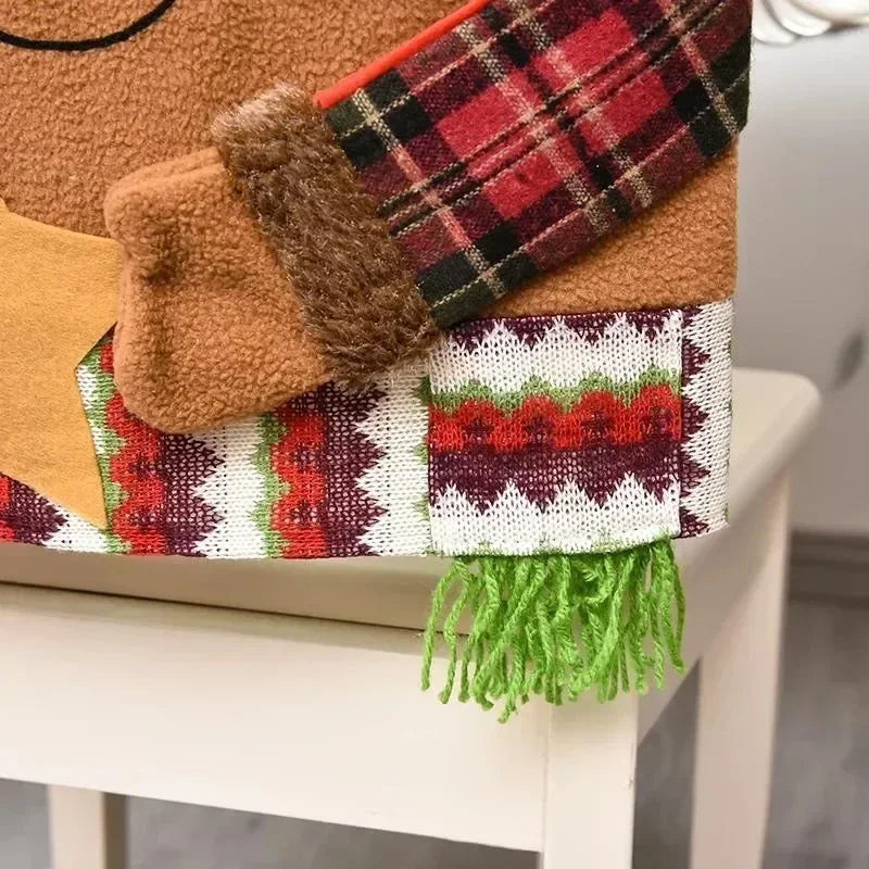 Christmas Chair Decoration Set Home Christmas Decoration Cartoon Chair Set Christmas Decoration Supplies christmas chair cover