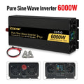 RDDSPON Pure Sine Wave Inverters 4000W 5000W 6000W  Double EU Socket DC 12V 24V 48V to AC 220V Voltage Converter inversor solar